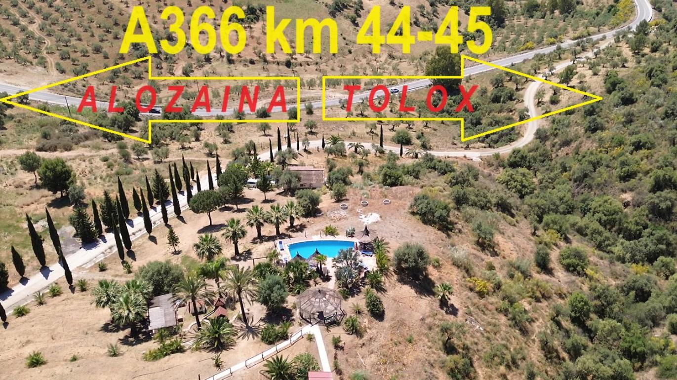 Rural Cottage, With Pool & Optional Private 6 Guests Jacuzzi Tolox Bagian luar foto